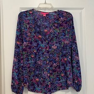 Lilly Pulitzer Multicolor Floral Top